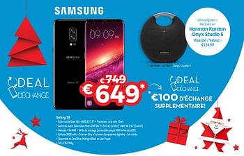 Promotions Samsung galaxy s9 - Samsung - Valide de 10/12/2018 à 31/12/2018 chez Exellent