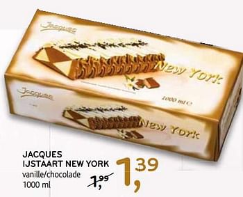 Promoties Jacques ijstaart new york vanille-chocolade - Jacques - Geldig van 12/12/2018 tot 31/12/2018 bij C&B