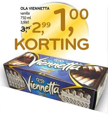 Promoties Ola viennetta vanille - Ola - Geldig van 12/12/2018 tot 31/12/2018 bij C&B