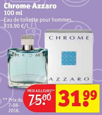 Promotions Chrome azzaro - Azzaro - Valide de 11/12/2018 à 23/12/2018 chez Kruidvat