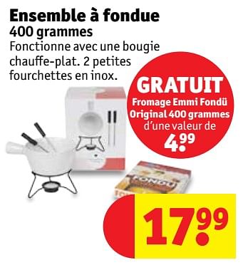 Promoties Ensemble à fondue - Huismerk - Kruidvat - Geldig van 11/12/2018 tot 23/12/2018 bij Kruidvat
