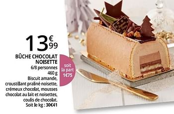 Promotion Auchan Ronq Buche Chocolat Noisette Produit Maison Auchan Ronq Alimentation Valide Jusqua 4 Promobutler