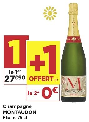 Promoties Champagne montaudon elixiris - Champagne - Geldig van 11/12/2018 tot 24/12/2018 bij Super Casino
