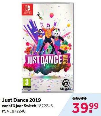 Promoties Just dance 2019 - Ubisoft - Geldig van 10/12/2018 tot 26/12/2018 bij Intertoys