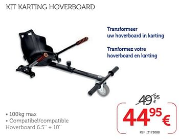 Promoties Kit karting hoverboard - Huismerk - Auto 5  - Geldig van 13/12/2018 tot 06/01/2019 bij Auto 5