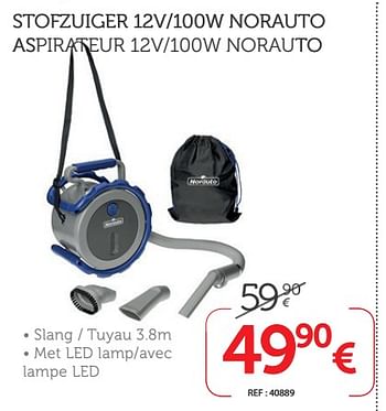 Promotions Stofzuiger 12v-100w norauto aspirateur 12v-100w norauto - Norauto - Valide de 13/12/2018 à 06/01/2019 chez Auto 5