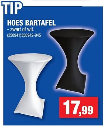Promoties Hoes bartafel - Merk onbekend - Geldig van 12/12/2018 tot 23/12/2018 bij Hubo