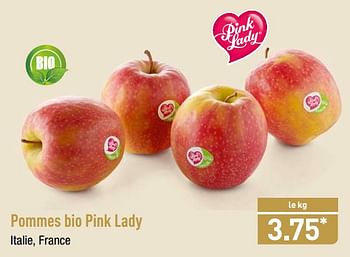 Promotions Pommes bio pink lady - Produit maison - Aldi - Valide de 17/12/2018 à 22/12/2018 chez Aldi