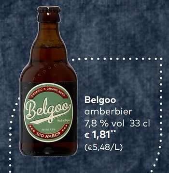 Promotions Belgoo amberbier - Belgoo - Valide de 05/12/2018 à 01/01/2019 chez Bioplanet