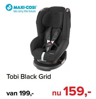 Promoties Tobi black grid - Maxi-cosi - Geldig van 12/12/2018 tot 29/12/2018 bij Baby-Dump