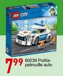 Promotions 60239 politie- patrouille auto - Lego - Valide de 08/12/2018 à 31/12/2018 chez Eurosport Belgium