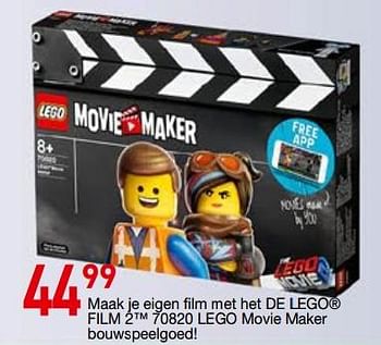 Promoties Maak je eigen film met het de lego film 2 70820 lego movie maker bouwspeelgoed! - Lego - Geldig van 08/12/2018 tot 31/12/2018 bij Eurosport Belgium