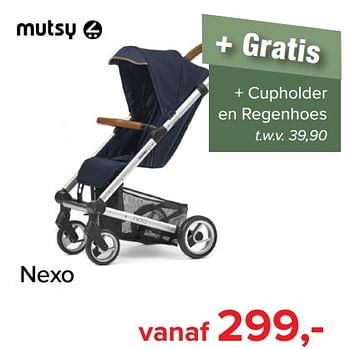 Promoties Nexo - Mutsy - Geldig van 12/12/2018 tot 29/12/2018 bij Baby-Dump