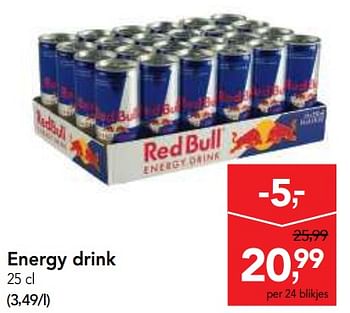 Promoties Energy drink - Red Bull - Geldig van 19/12/2018 tot 31/12/2018 bij Makro