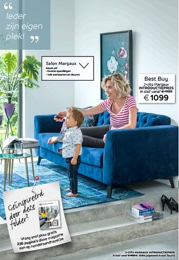 Promoties Salon margaux 2-zits margaux - Huismerk - Henders & Hazel - Geldig van 10/12/2018 tot 31/12/2018 bij Henders & Hazel