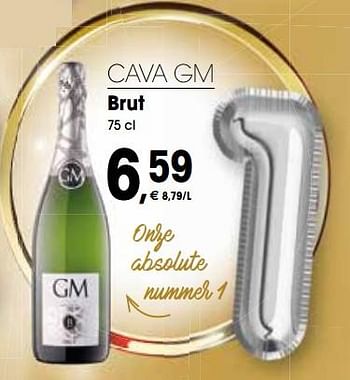 Promotions Cava gm brut - Mousseux - Valide de 14/12/2018 à 31/12/2018 chez Prik & Tik