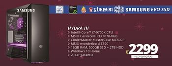 Promotions Pointer systems hydra iii - Pointer Systems - Valide de 07/12/2018 à 31/12/2018 chez Compudeals