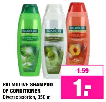 Promoties Palmolive shampoo of conditioner - Palmolive - Geldig van 17/12/2018 tot 31/12/2018 bij Big Bazar