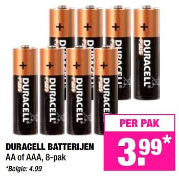 Promoties Duracell batterijen - Duracell - Geldig van 17/12/2018 tot 31/12/2018 bij Big Bazar