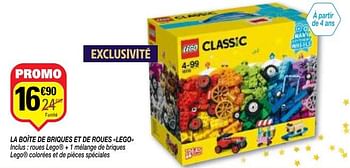 Promoties La boîte de briques et de roues lego - Lego - Geldig van 11/12/2018 tot 24/12/2018 bij Netto