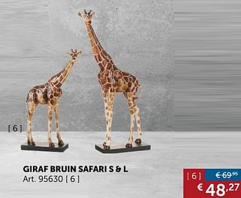 Promoties Giraf bruin safari s + l - Huismerk - Zelfbouwmarkt - Geldig van 27/12/2018 tot 28/01/2019 bij Zelfbouwmarkt
