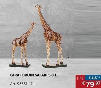 Promotions Giraf bruin safari s + l - Produit maison - Zelfbouwmarkt - Valide de 27/12/2018 à 28/01/2019 chez Zelfbouwmarkt
