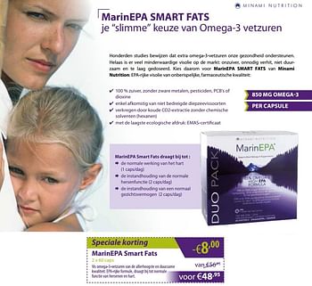 Promoties Marinepa smart fats - MarinEpa - Geldig van 31/12/2018 tot 04/02/2019 bij Mannavita