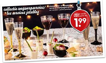 Promoties Champagne- of wijnglazen- verres à champagne et à vin - Huismerk - Blokker - Geldig van 19/12/2018 tot 31/12/2018 bij Blokker