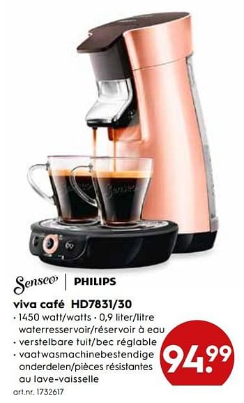 whisky Gewaad analogie Philips Philips senseo viva café hd7831-30 - Promotie bij Blokker