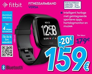 Promotions Fitbit fitnessarmband versa - Fitbit - Valide de 02/01/2019 à 31/01/2019 chez Krefel