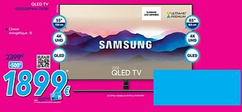 Promotions Samsung qled tv qe55q9fnal 2018 - Samsung - Valide de 02/01/2019 à 31/01/2019 chez Krefel
