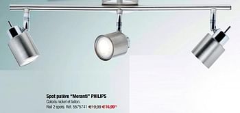 Promotions Spot patère meranti philips - Philips - Valide de 01/01/2019 à 28/01/2019 chez Brico