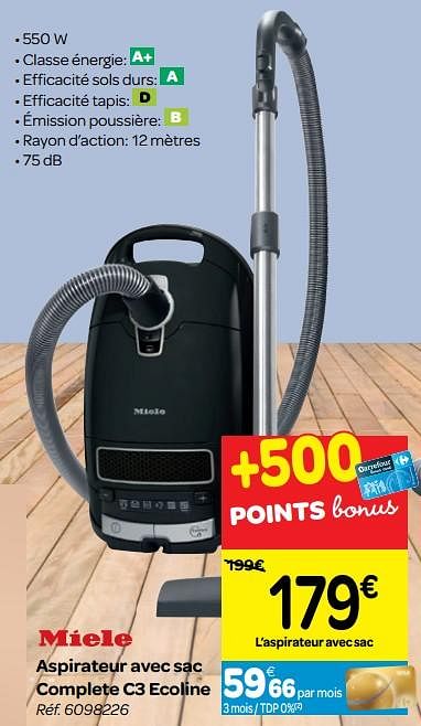 Miele Miele aspirateur avec sac complete c3 ecoline En promotion