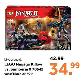 Promoties Lego ninjago killow vs. samoerai x 70642 - Lego - Geldig van 27/12/2018 tot 20/01/2019 bij Intertoys