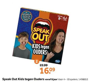 Promoties Speak out kids tegen ouders - Hasbro - Geldig van 27/12/2018 tot 20/01/2019 bij Intertoys
