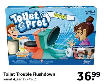 Promoties Toilet trouble flushdown - Hasbro - Geldig van 27/12/2018 tot 20/01/2019 bij Intertoys