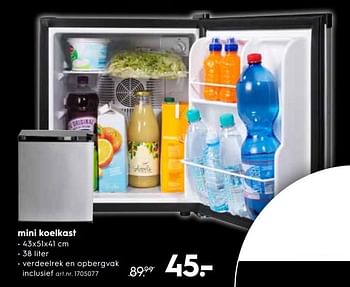 Promotions Mini koelkast - Produit maison - Blokker - Valide de 03/01/2019 à 31/01/2019 chez Blokker