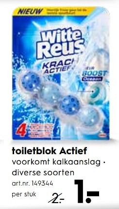 Promoties Toiletblok actief - Witte reus - Geldig van 03/01/2019 tot 31/01/2019 bij Blokker