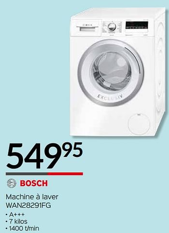 Promotions Bosch machine à laver wan28291fg - Bosch - Valide de 03/01/2019 à 31/01/2019 chez Selexion