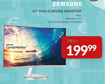 Promotions Samsung 27``fhd curved monitor - Samsung - Valide de 03/01/2019 à 31/01/2019 chez Selexion