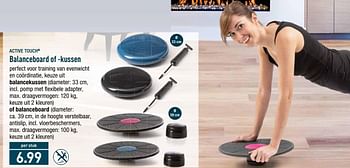 Promoties Balanceboard of -kussen - ACTIVE TOUCH - Geldig van 31/12/2018 tot 05/01/2019 bij Aldi