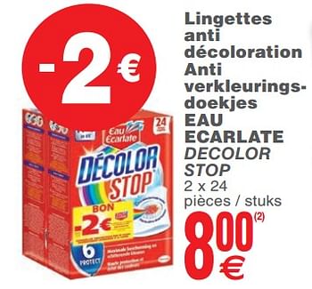 Lingette Décolor Stop anti décoloration x24