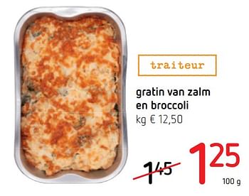 Promoties Gratin van zalm en broccoli - Huismerk - Spar Retail - Geldig van 03/01/2019 tot 16/01/2019 bij Spar (Colruytgroup)
