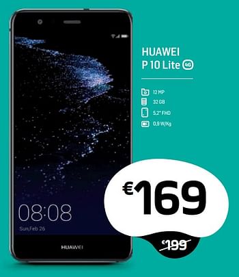 Promoties Huawei p 10 lite - Huawei - Geldig van 02/01/2019 tot 01/02/2019 bij Base