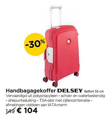 Promoties Handbagagekoffer delsey belfort - Delsey - Geldig van 03/01/2019 tot 30/01/2019 bij Molecule