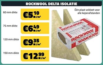 Promoties Rockwool delta isolatie - Rockwool - Geldig van 02/01/2019 tot 31/01/2019 bij Bouwcenter Frans Vlaeminck