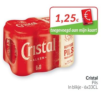 Promoties Cristal pils - Cristal - Geldig van 02/01/2019 tot 31/01/2019 bij Intermarche
