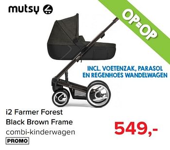Promoties I2 farmer forest black brown frame - Mutsy - Geldig van 03/01/2019 tot 26/01/2019 bij Baby-Dump