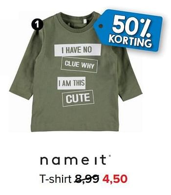 Promoties T-shirt - Name-IT - Geldig van 03/01/2019 tot 26/01/2019 bij Baby-Dump