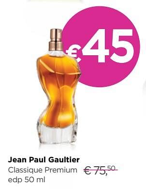 Promoties Jean paul gaultier classique premium edp - Jean Paul Gaultier - Geldig van 02/01/2019 tot 31/01/2019 bij ICI PARIS XL